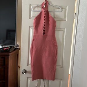 House of CB backless Dress